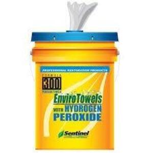 DESCRIPTION: (1) ENVIRO TOWELS WITH HYDROGEN PEROXIDE BRAND/MODEL: FORMULA 300 SIZE: 300 TOWELS RETAIL$: $119.00 EA QTY: 1