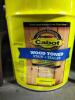 DESCRIPTION: (1) WOOD STAIN BRAND/MODEL: CABOT #2NTA8 SIZE: Wood Stain and Sealer, Exterior, Oil, 5 gal Container Size, Wood, Flat, Natura RETAIL$: $3 - 3