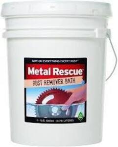 DESCRIPTION: (1) RUST REMOVER BRAND/MODEL: METAL RESCUE #20FX73 INFORMATION: LIQUID, READY TO USE SIZE: 5 GAL RETAIL$: $190.95 EA QTY: 1