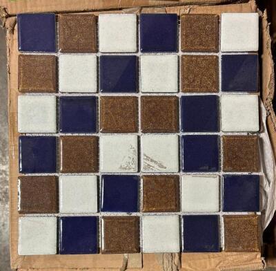 (160) - SQ. FT. OF COBALT MIX MOSAIC TILE