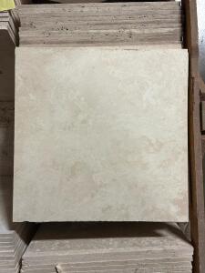 (227) - SQ. FT. OF IVORY LIGHT TRAVERTINE PREMIUM GRADE TILE