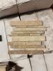 (466) - SQ. FT. OF WALNUT TRAVERTINE PREMIUM GRADE MOSAIC TILE - 9