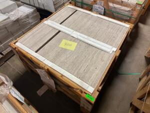 (355) - SQ. FT. OF LIGHT WALNUT TRAVERTINE PREMIUM GRADE TILE