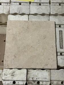 (334) - SQ. FT. OF IVORY LIGHT TRAVERTINE PREMIUM GRADE TILE