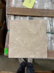 (360) - SQ. FT. OF LIGHT WALNUT TRAVERTINE PREMIUM GRADE TILE