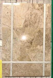 (351)- SQUARE FOOT OF CAPPUCCINO POLISHED MARBLE TILE