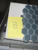 (180)- SQUARE FOOT OF GLASS SMOKEY HEX MESHED TILES - 2