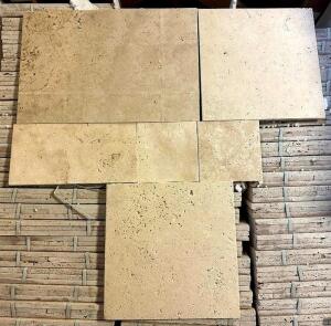 342 SQFT. OF IVORY LIGHT PREMIUM TRAVERTINE TILE