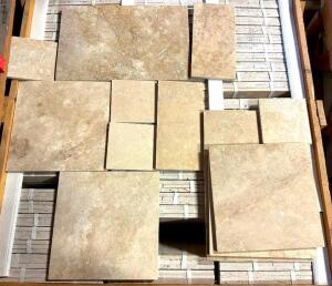 351 SQFT. OF LIGHT WALNUT TRAVERTINE TILE