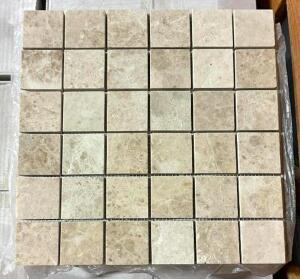 480 SQFT. OF CAPPUCINO MARBLE MOSAIC TILE