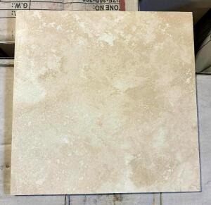 227 SQFT. OF IVORY HONED TRAVERTINE TILE