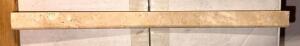 (21)- BOXES OF HONED AND FINISHED LIGHT WALNUT TRAVERTINE TRIM