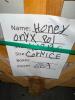 (28)- BOXES OF HONEY ONYX POLISHED MARBLE TRIM - 5