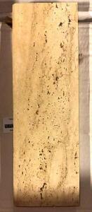 (35)- BOXES OF LIGHT IVORY HONED TRAVERTINE TRIM