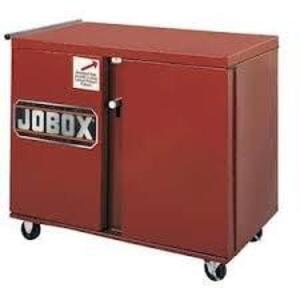 DESCRIPTION: (1) JOBOX WORKBENCH CABINETBRAND/MODEL: CRESCENTINFORMATION: BROWN, DRAWERS, HEAVY DUTY STEELSIZE: APPROX 27" X 43 1/4" X 38 1/2"RETAIL$: $2201.99 EAQTY: 1