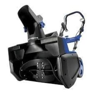 DESCRIPTION: (1) ELECTRIC SNOW THROWER BRAND/MODEL: SNOWJOE INFORMATION: 15 A, BLUE SIZE: 21" RETAIL$: $199.99 EA QTY: 1