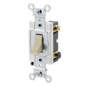 DESCRIPTION: (10) TOGGLE LIGHT SWITCH BRAND/MODEL: LEVITON #070-CSB3-15I INFORMATION: WHITE, 3 WAY, GROUNDING RETAIL$: $12.61 EA QTY: 10