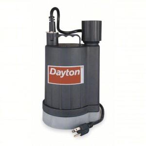 DESCRIPTION: (1) SENSOR UTILITY PUMP BRAND/MODEL: DAYTON #2VAN7 INFORMATION: 1/4 HORSEPOWER, 30 GPM FLOW RATE @ 5 FT. OF HEAD, SENSOR, PLASTIC, 1, PLU