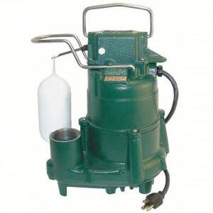 DESCRIPTION: (1) SUBMERSIBLE SUMP PUMP BRAND/MODEL: ZOELLER #5CZG4 INFORMATION: 1/2, VERTICAL FLOAT, 61 GPM FLOW RATE @ 10 FT. OF HEAD SIZE: 15' CORD