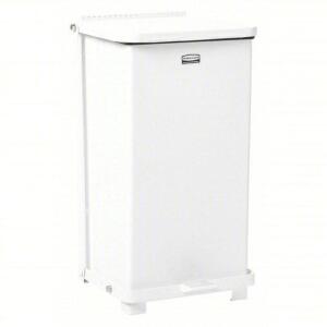 DESCRIPTION: (1) STEP CAN BRAND/MODEL: RUBBERMAID #5LY27 INFORMATION: WHITE, METAL, PLASTIC, 6-1/2 GAL CAPACITY SIZE: 14-1/4" RETAIL$: $356.90 EA QTY: