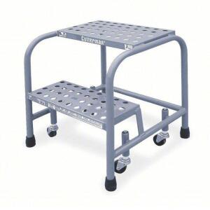 DESCRIPTION: (1) STEP STOOL BRAND/MODEL: COTTERMAN #3UY10 INFORMATION: 1.7 FT OVERALL HT, 450 LB LOAD CAP, 2 STEPS, STEEL, 1.7 FT STANDING HT SIZE: 1.