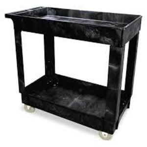 DESCRIPTION: (1) UTILITY CART BRAND/MODEL: RUBBERMAID #9T66-00 INFORMATION: BLACK SIZE: 39X18X5 RETAIL$: $212.95 QTY: 1