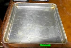 (6) SQUARE STAINLESS PANS