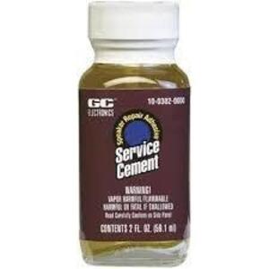 DESCRIPTION: (1) CASE OF (12) SERVICE CEMENT BRAND/MODEL: GC ELECTRONICS SPEAKER CONE REPAIR #10-302 SIZE: 2 FL OZ RETAIL$: $230.62 EA QTY: 1