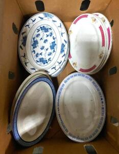 ASSORTED CERAMIC PLATTERS AS SHOWN