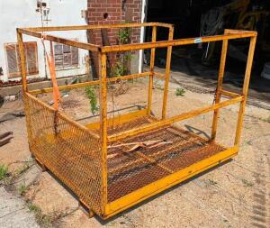 60" X 48" FORKLIFT SAFETY CAGE WORK PLATFORM