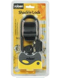 DESCRIPTION: (2) SHACKLE LOCKS BRAND/MODEL: ROLSON 66746 RETAIL$: $49.99 QTY: 2