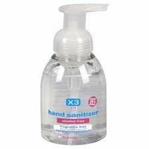 DESCRIPTION: (6) HAND SANITIZER BRAND/MODEL: X3 CLEAN #3VDF4 SIZE: 8 FL OZ RETAIL$: 8FL OZ QTY: 6