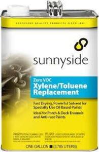 DESCRIPTION: (2) XYLENE/TOLUENE REPLACEMENT SOLVENT BRAND/MODEL: SUNNYSIDE #12H847 SIZE: 1 GALLON RETAIL$: $56.88 EA QTY: 2