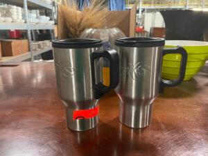 (2) - STAINLESS TUMBLERS