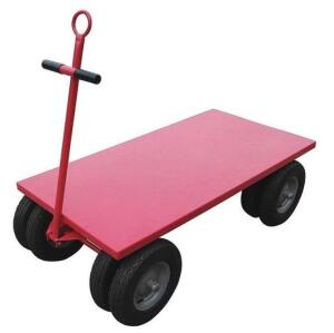 DESCRIPTION: (1) WAGON TRUCK BRAND/MODEL: DAYTON/26Y486 INFORMATION: 2500LB LOAD CAPACITY, PNEUMATIC TIRES RETAIL$: $427.99 SIZE: 30" X 62" X 18 1/2"