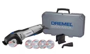 DESCRIPTION: (1) DREMEL SAW-MAX CIRCULAR SAW BRAND/MODEL: DREMEL SM20-O2 INFORMATION: CORDED, SIZE: 3" BLADE DIA RETAIL$: $150.00 QTY: 1