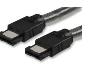 DESCRIPTION: (2) ESATA TO ESATA 1.8M SHEILDED CABLE BRAND/MODEL: AKASA ESATA-E18-BKV2 QTY: 2