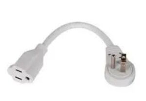 DESCRIPTION: (4) FLAT PANEL EXTENTION CORDS BRAND/MODEL: STELLAR LABS 28-11104 SIZE: 6" RETAIL$: $26.88 QTY: 4