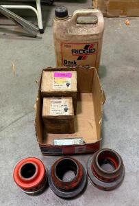 ASSORTED RIDGID PIPE THREADER HEADS