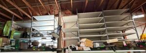 (5)- METAL STORAGE SHELVES