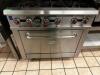 SERV-WARES SIX BURNER GAS RANGE W/ LOWER OVEN. - 3