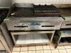 CASTLE 36" GRIDDLE CHARBROILER COMBO W/ STAINLESS STAND. - 3