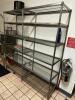 72" X 18" SIX TIER STAINLESS RACK. - 2