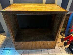 48" X 24" WOODEN CABINET / HUTCH.