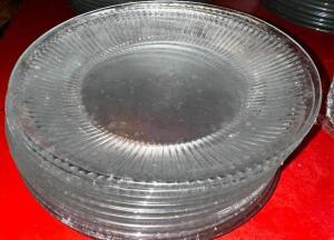 (30) 8" GLASS SALAD PLATES