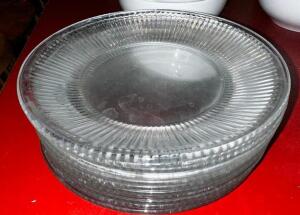 (30) 8" GLASS SALAD PLATES