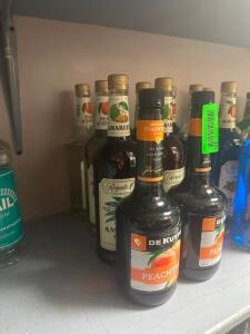 (10) - BOTTLES OF FLAVORED LIQUEUR