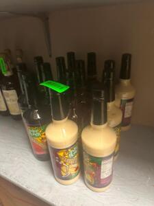 (14) - BOTTLES OF FLAVORED LIQUEUR