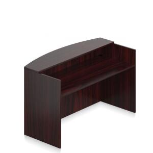 71" X 42" X 30" RECEPTION DESK SHELL-AMERICAN MAHOGANY