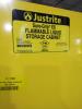 DESCRIPTION: (1) FLAMMABLES SAFETY CABINET BRAND/MODEL: JUSTRITE #1YNE4 INFORMATION: YELLOW, 45 GAL, 43 IN X 18 IN X 65 IN, YELLOW, MANUAL CLOSE, 2 SH - 3